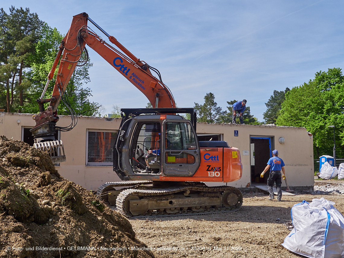 11.05.2022 - Baustelle am Haus für Kinder in Neuperlach
